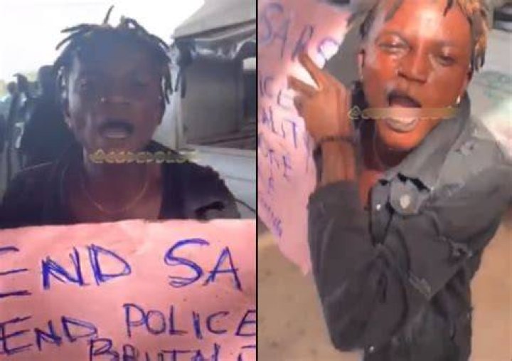 
#ENDSARS: Portables Shares Throwback Video Of Him Protesting 