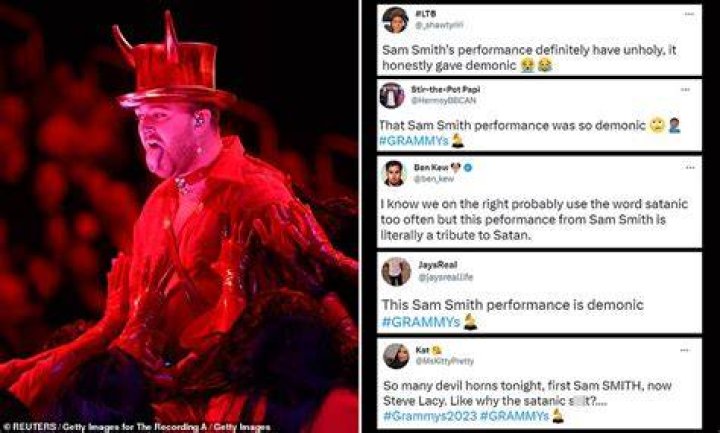 
“Full Satan worship on national television”: Sam Smith Grammy satanic performance of Unholy sparks backlash 