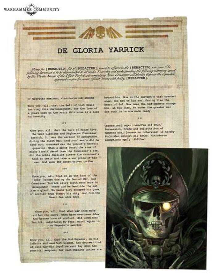 Is Commissar Yarrick Dead? What Happened to Commissar Yarrick?