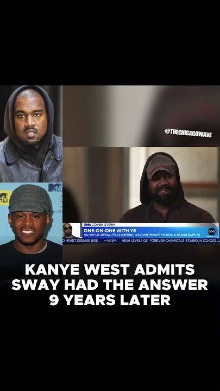 
Kanye West Admits 9 Years Later “Sway Had The Answers” To His Yeezy Crisis 