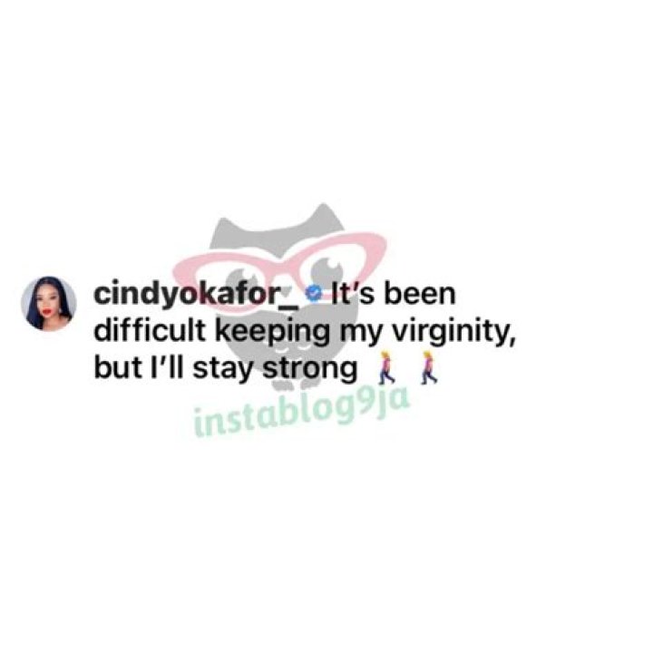 
“Keeping my virginity has been challenging, but I’ll stay strong’,” – BB Naija Cindy 