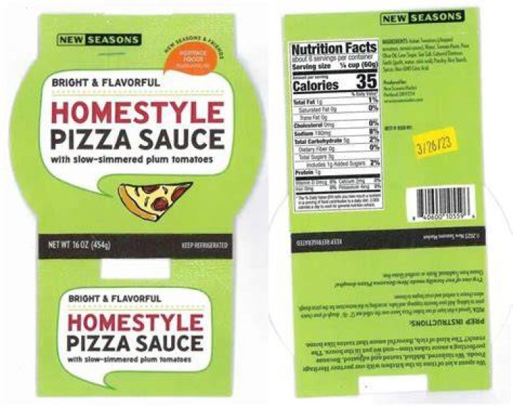 
New Seasons Pizza Sauce recall: Reason, production date, and all you need to know 