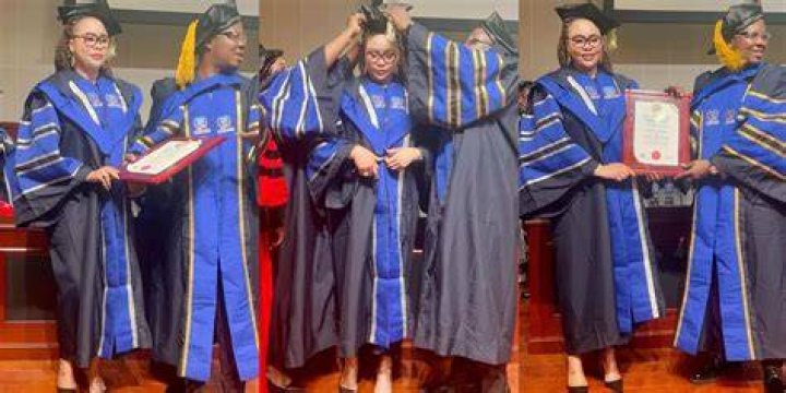 
Precious Chikwendu, FFK’s ex-wife, has received a doctorate degree. 