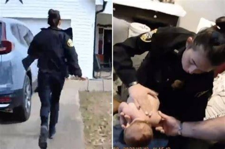 
WATCH: Bodycam footage shows Georgia officer Alexis Callaway saving choking infant 