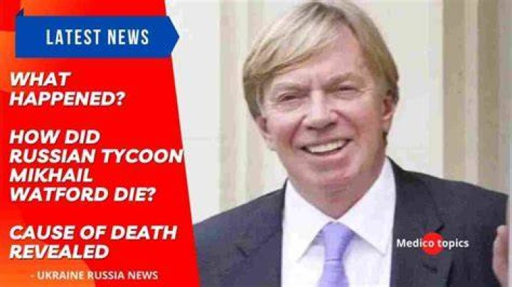 
What Happened To Mikhail Watford? Russian Tycoon Found Hanged In A Garage 