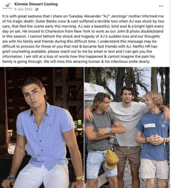 
Who was Alex Jennings? Outer Banks Season 3 episode 9 airs special tribute 