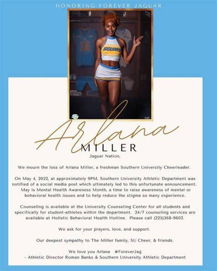 
Who Was Arlana Miller Southern University? Death Cause And Obituary – Did She Commit Suicide? 